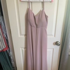 MuMu bridesmaid dress color blush small worn once